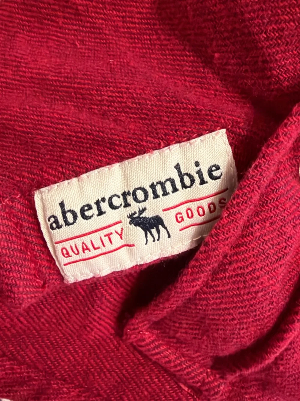 Abercrombie Boys Youth Long Sleeve Oxford Button Up Heather Red Size 15/16 Youth